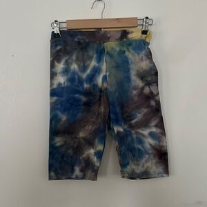 2 tie dye bikers shorts EUC